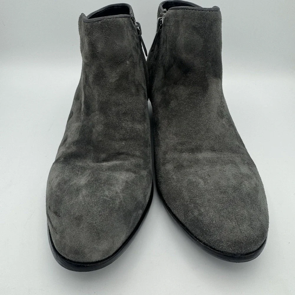 Sam Edelman Shoes Women's 6.5M Gray Petty‎ Ankle Boots Suede Side Zipper